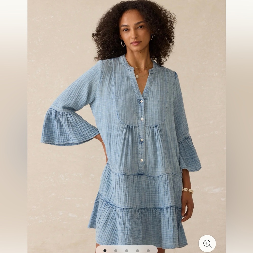 Faherty Dream Cotton Gauze Kasey Dress